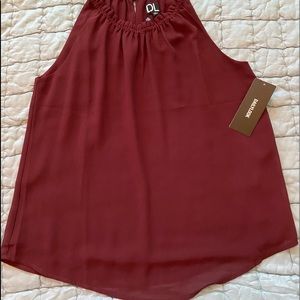 Burgundy halter top size medium